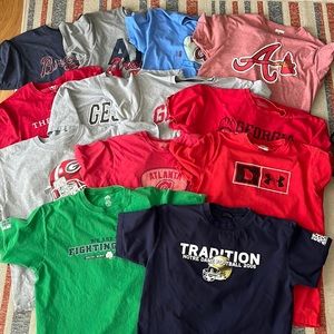 ATL Braves, UGA Dawgs and ND Fighting Irish T-shirts